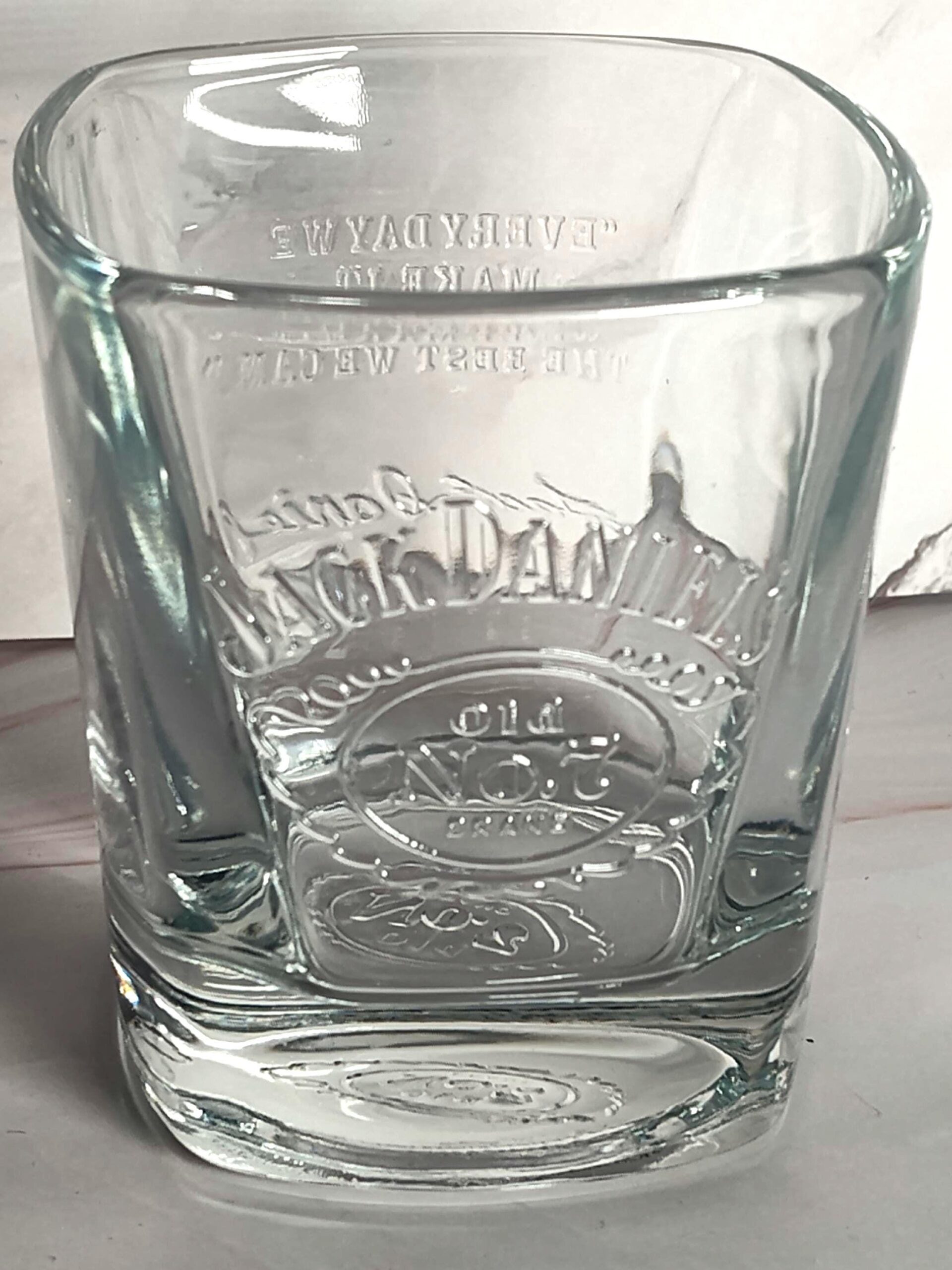 Jack Daniel's Old No. 7 Embossed Square Rocks Glass – Tennessee Whiskey Barware
