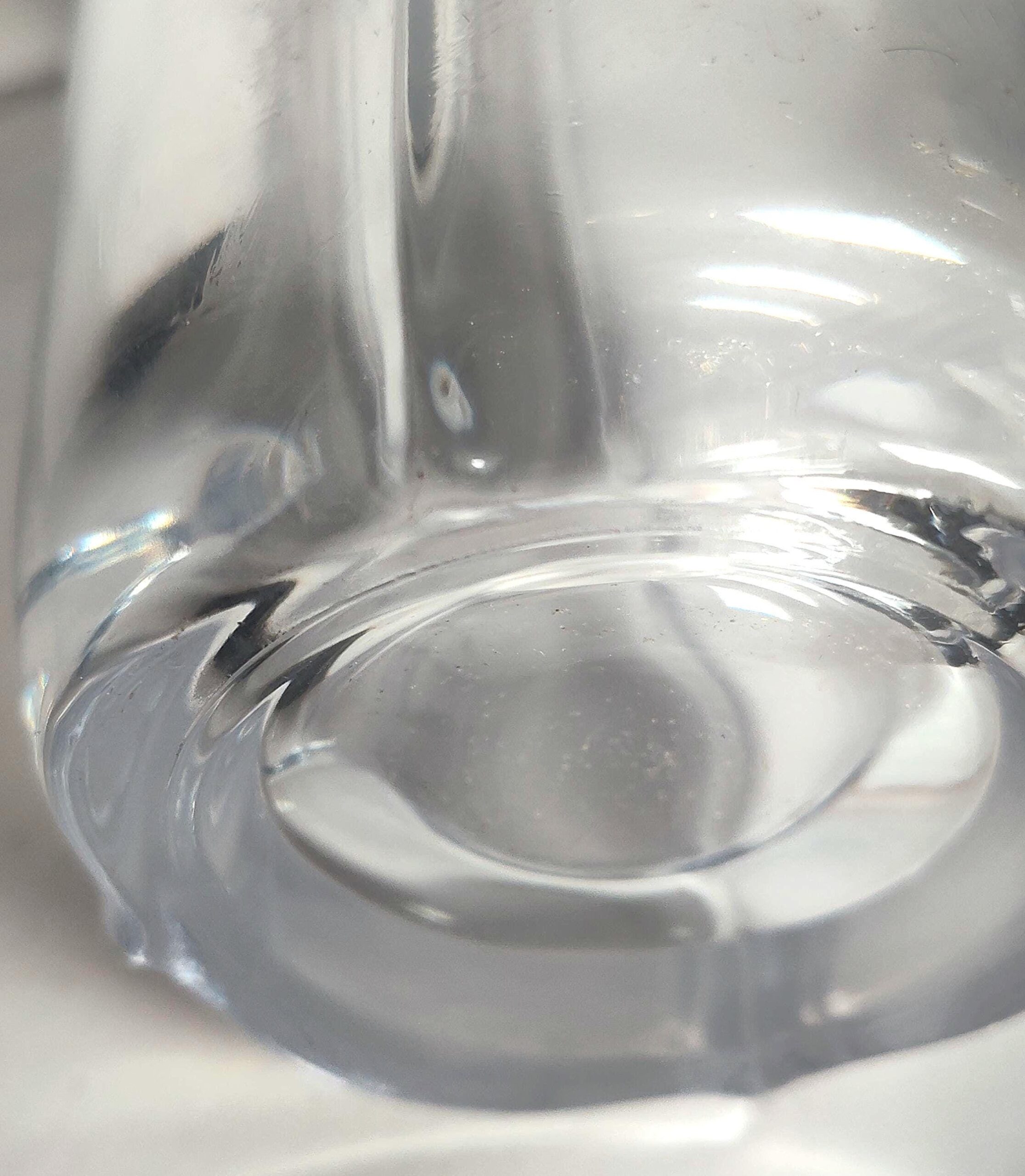 Mikasa Studio Nova Winter Rose Vase Frosted Satin Roses Clear Paneled Glass - Image 4