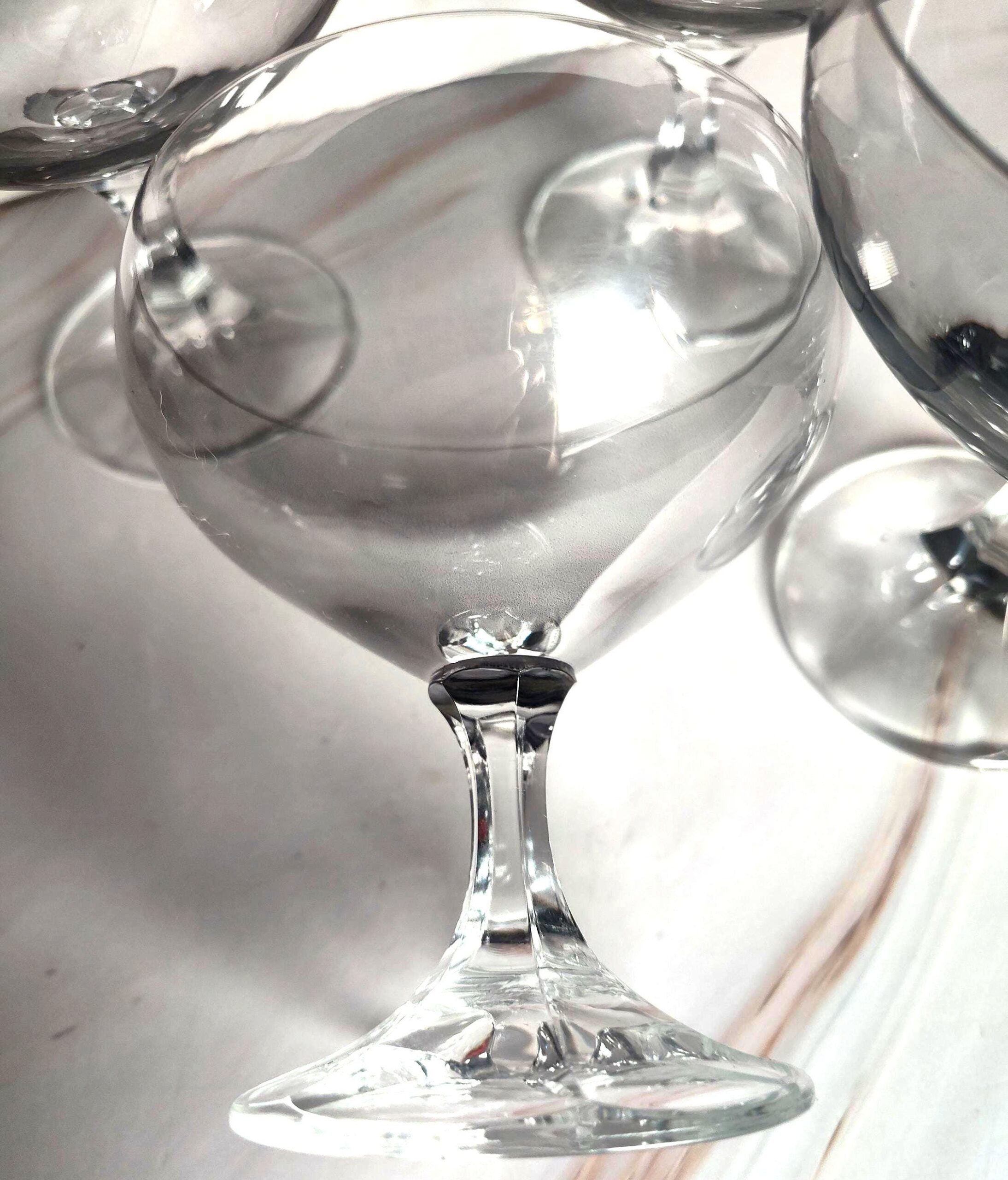 Set of 4 Schott Zwiesel Neckar Smoke Crystal Champagne Coupe Glasses – German Barware - Image 3