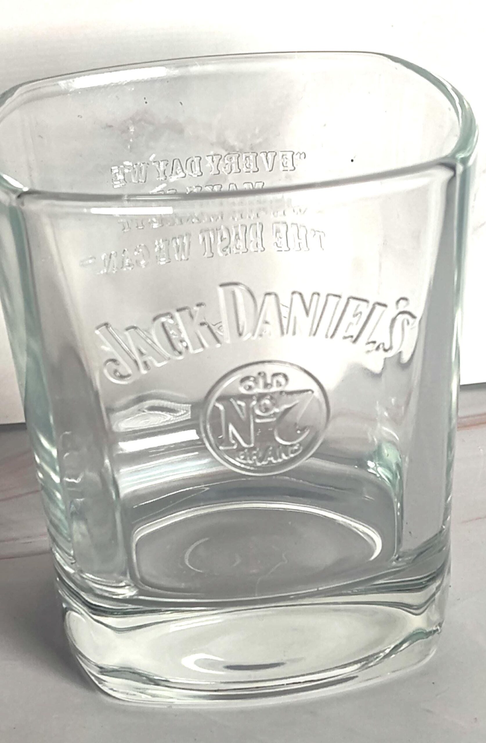 Embossed Jack Daniel's Old No. 7 Square Rocks Glass – Tennessee Whiskey Barware