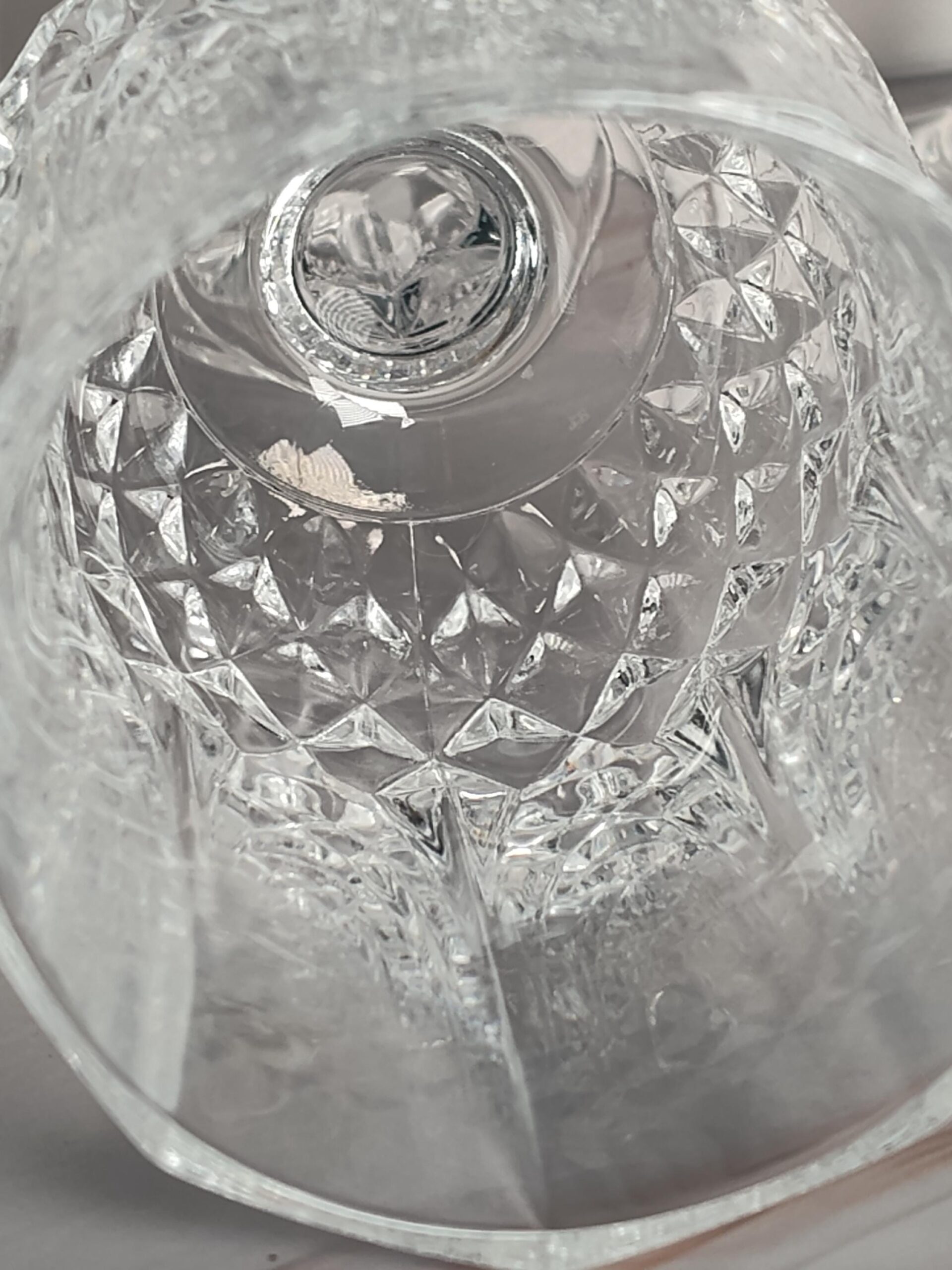 Cristal D'Arques Longchamp Wine Goblets Set of 3 Vintage French Lead Crystal 6 3/8 Inch - Image 4